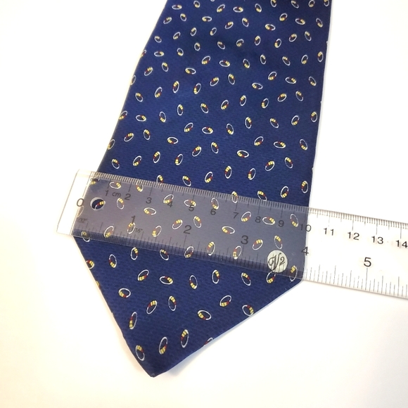 Versace Classic V2 Navy Blue Silk Tie - Picture 8 of 8